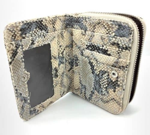 Portemonnee slangenprint PU leer