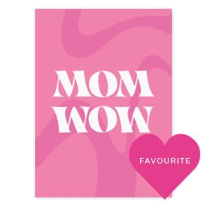 Sieraden kaartje Mom Wow roze
