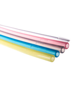 Plasticvrije herbruikbare rietjes van Fommi, 4pack met 4 kleuren