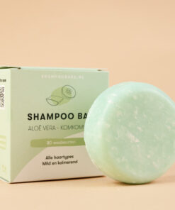 Shampoobars aloe vera komkommer shampoo bar met doosje