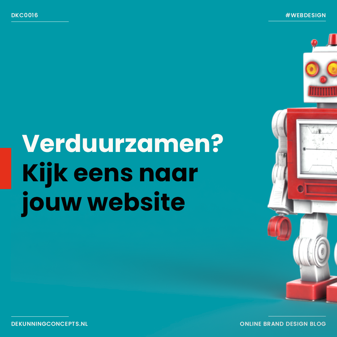 Verduurzamen? Kijk eens naar je website