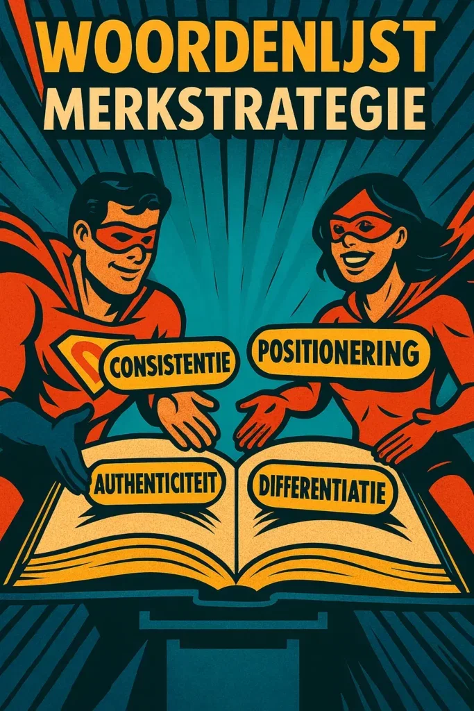 Woordenlijst merkstrategie, de begrippenlisjt waarme je je verder komt met jouw merkstrategie
