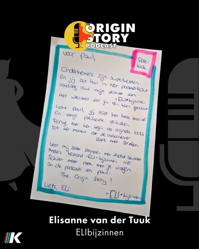 Het gedicht van Elisanne van der Tuuk geschreven voor deze aflevering van The Origin Story Podcast