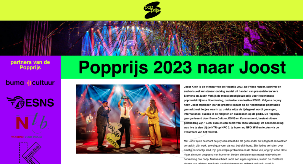 website popprijs