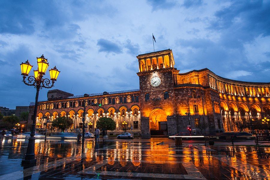 Republic square Yerevan Armenia Programma cultuur fotoreis Armenië