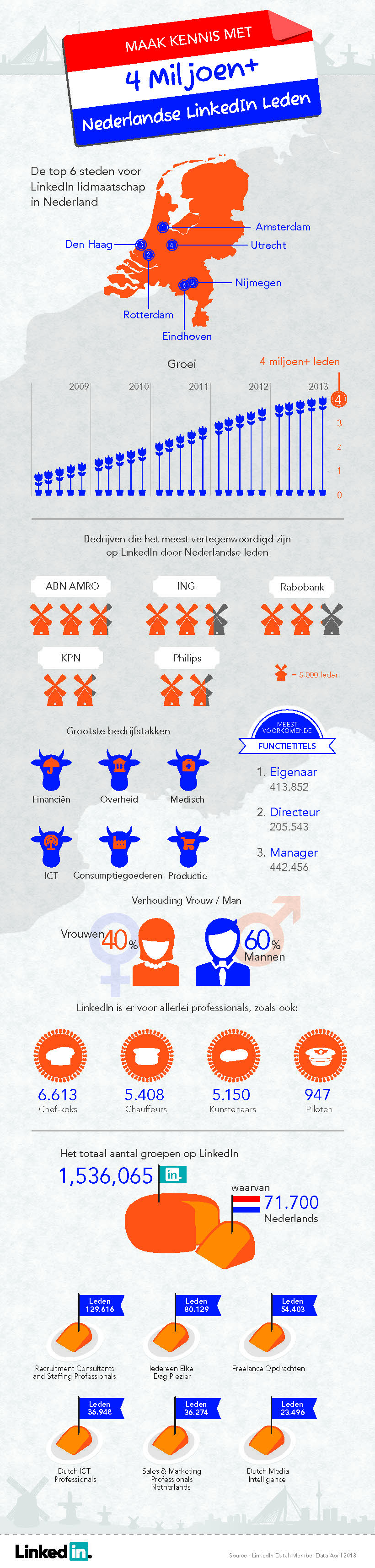infographic linkedin nederland