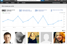Mooi! de nieuwe ‘who viewed your profile’ van LinkedIn
