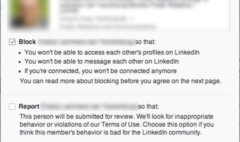 Nieuw: Mensen blokkeren op LinkedIn