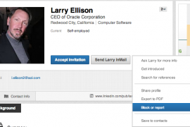 Pas op voor fakers op LinkedIn – Larry Ellison