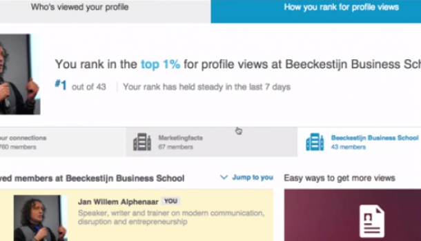 Ranking the stars op LinkedIn