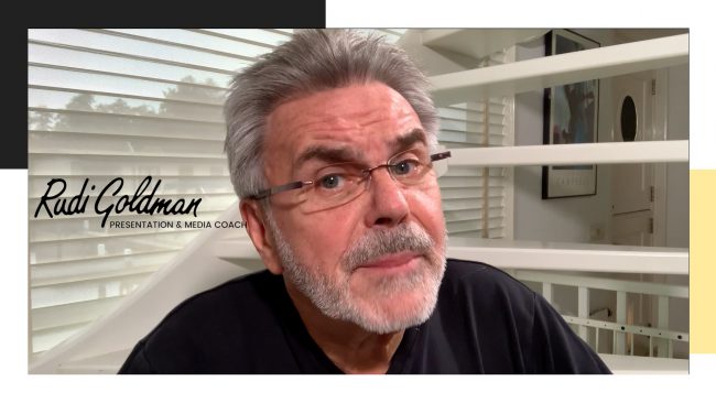 How can a presentation coaching by Rudi Goldman influence your future success?