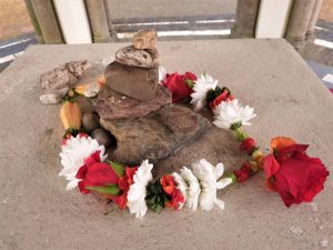 Shakti bloemenmala's Tonny Bol mala Hemelvaartskoepel, van opzij