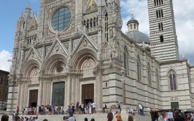 Duomo van Siena in zwartwit