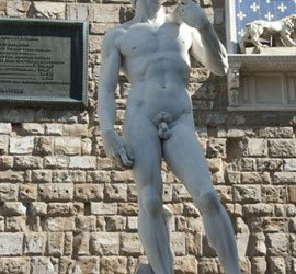 De David van Michelangelo in Florence