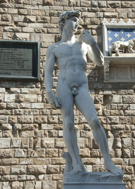 De David van Michelangelo in Florence